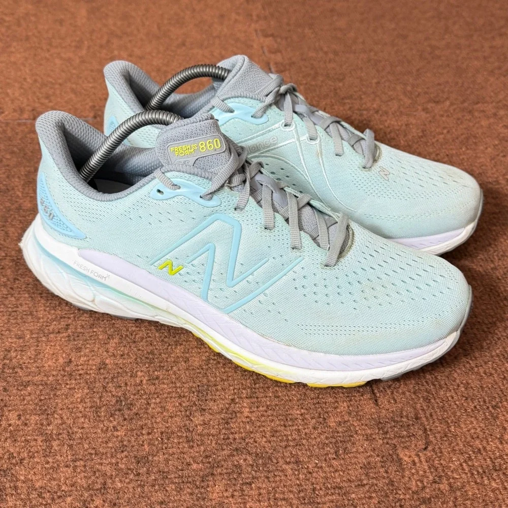 New Balance Fresh Foam‎ X 860v12 Womens 12 Running Shoes Blue W860B12 mens 10.5